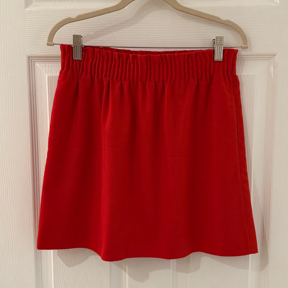 J. Crew Orange Mini Skirt